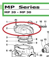 Крышка насоса MP20 0003002300